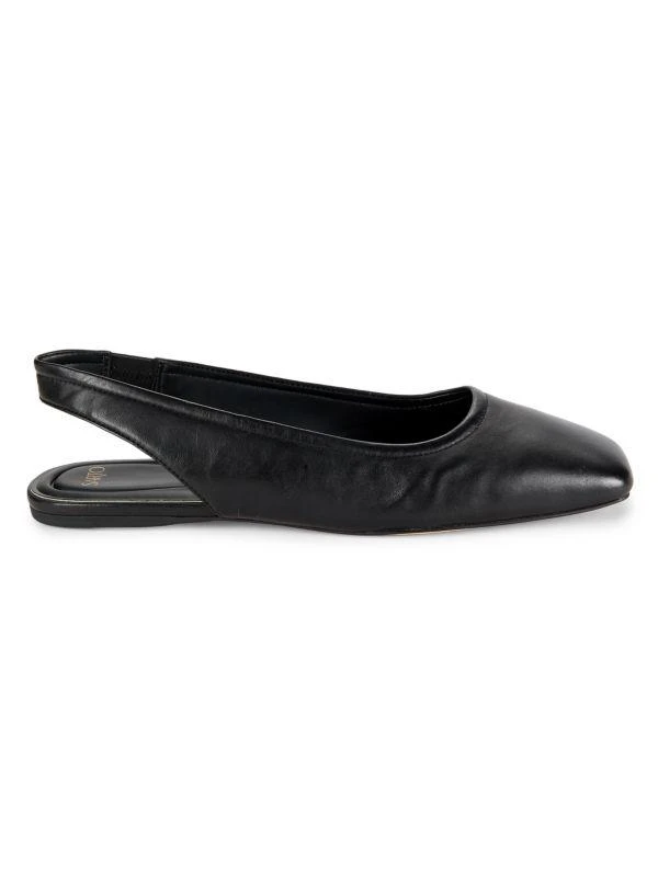 Franco Sarto Leather Slingback Ballet Flats 1