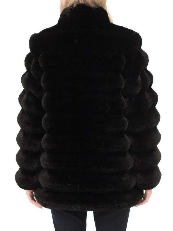 BELLE FARE Grooved Faux Fur Coat 2