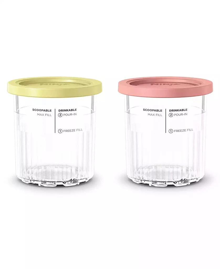 Ninja CREAMi Deluxe Pint Containers with Lids, Set of 2 1
