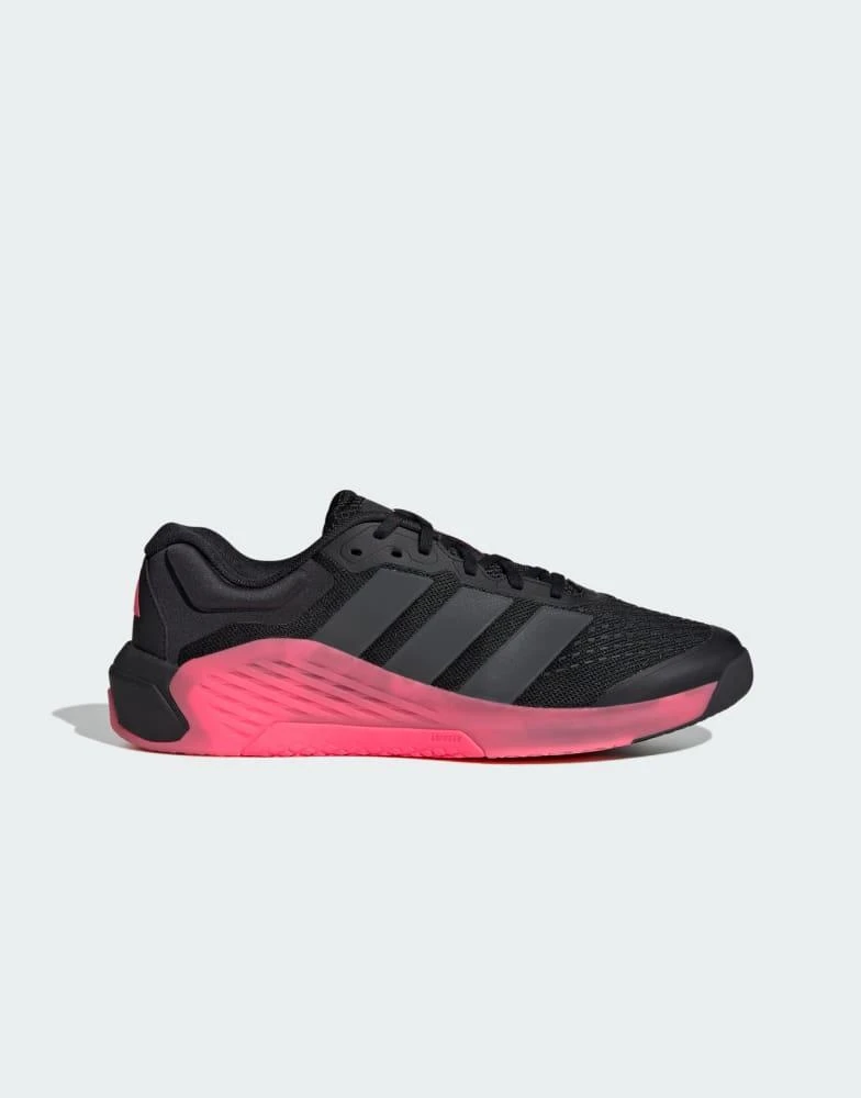 Adidas adidas performance Dropset 4 training shoes in core black / grey six / solar