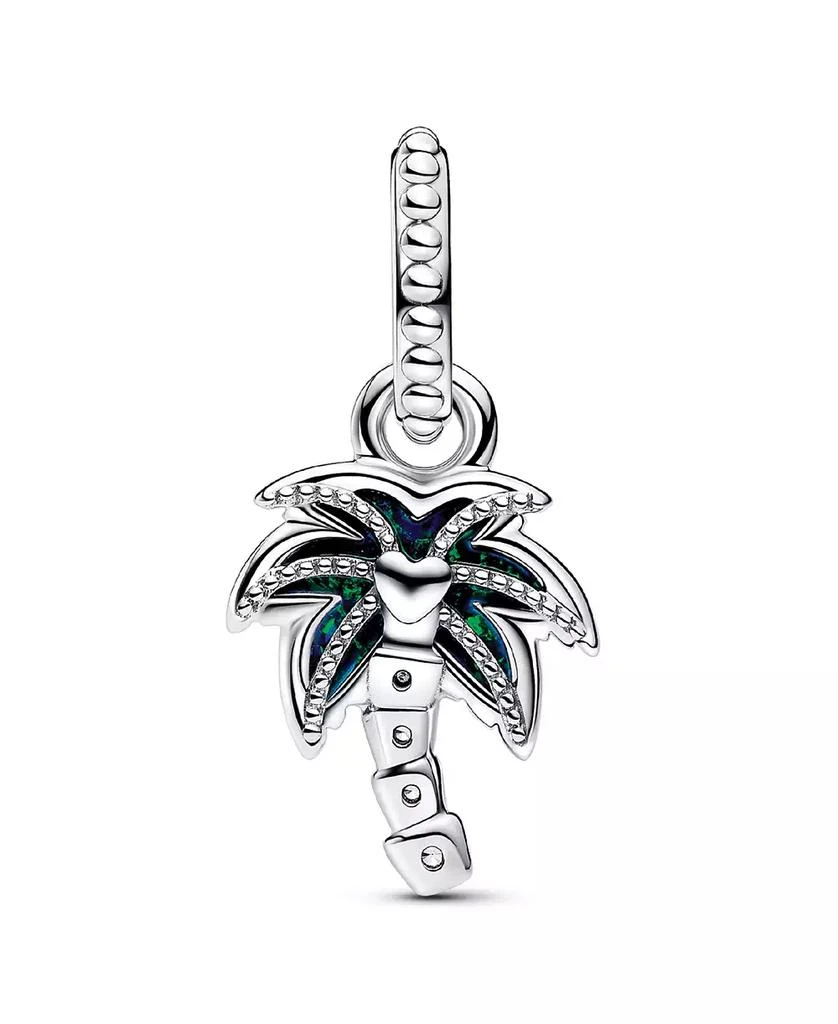 PANDORA Sterling Silver Opalescent Green Palm Tree Dangle Charm 3