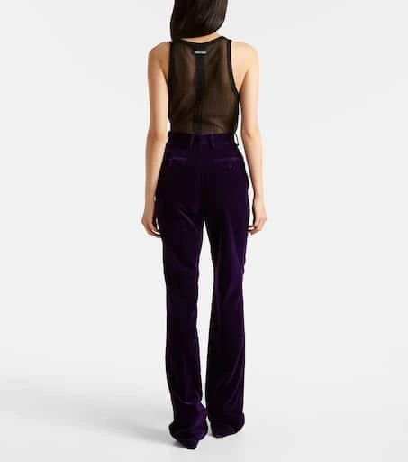 Tom Ford Cotton velvet flared pants 3