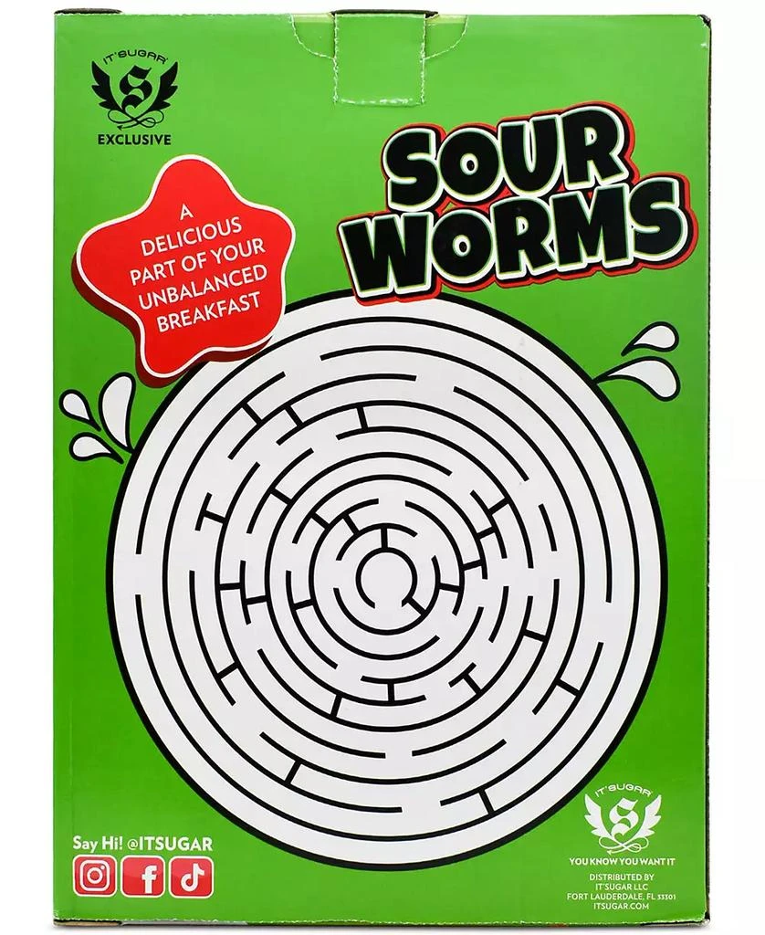 IT'SUGAR Sour Worms Cereal Gift Box, 24 oz 3