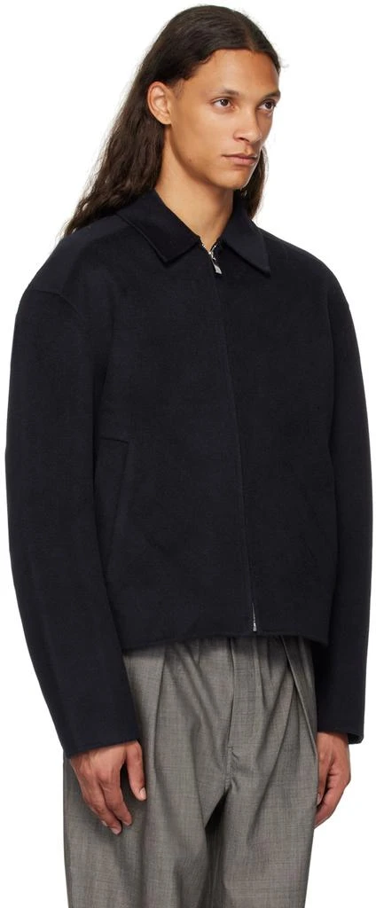 Róhe Navy Double-Faced Wool Jacket 2