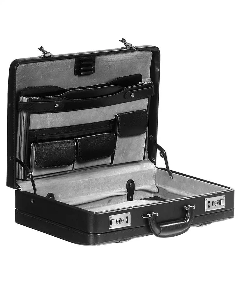 Mancini Leather Goods Business Collection Expandable Attache Case 3