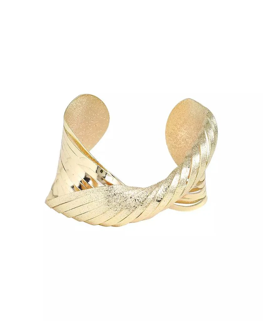 SOHI Gold-Plated Twist Bracelet