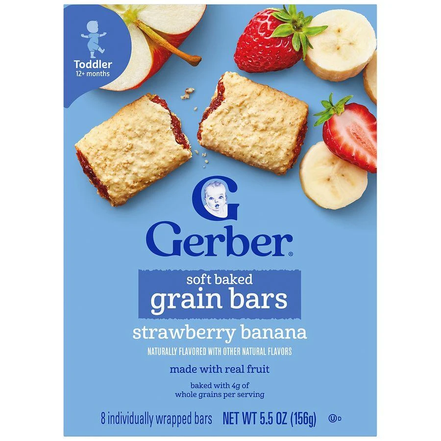 Gerber Soft Baked Grain Bars Strawberry Banana