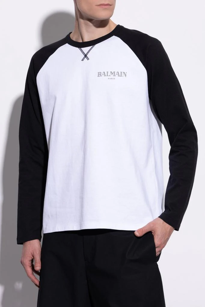 Balmain Balmain Logo Printed Long-Sleeve T-Shirt 2