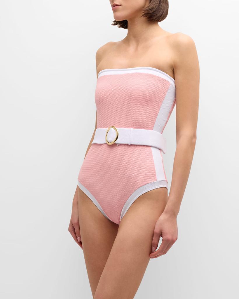 Alexandra Miro Whitney Strapless One-Piece Swimsuit