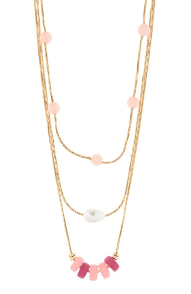 Nordstrom Tiered Beaded Chain Necklace 1