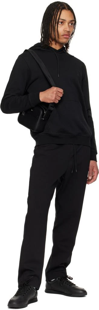 Hugo Boss Black Pebble-Grained Faux-Leather Messenger Bag 4