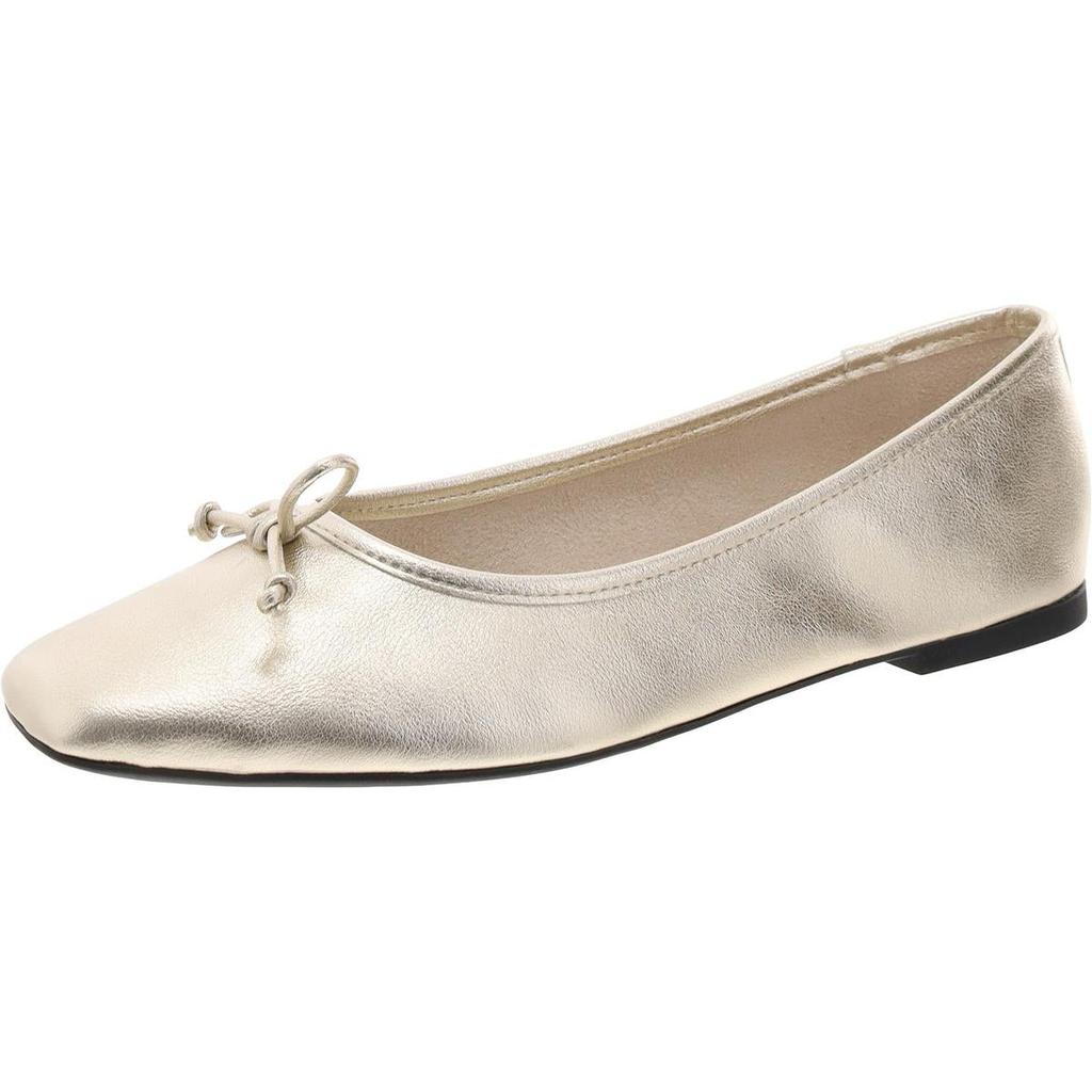 On 34th Naomiep Womens Faux Leather Slip On Ballet Flats