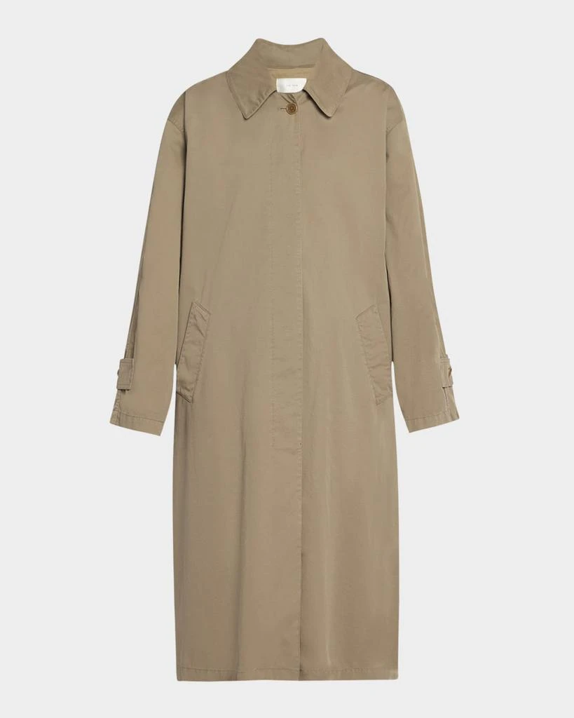 The Row Rocco Cotton-Cashmere Long Trench Coat 1