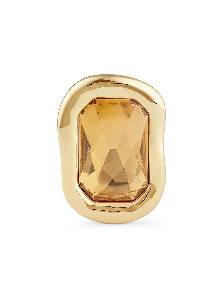 Givenchy Sculptural Crystal Ring in Metal 3