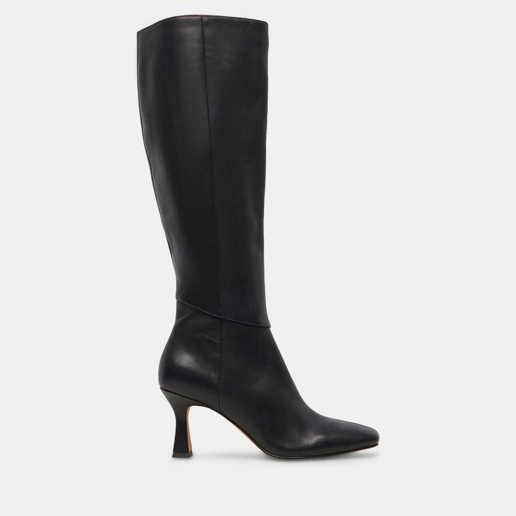 Dolce Vita Gyra Extra Wide Calf Boots Black Leather 1