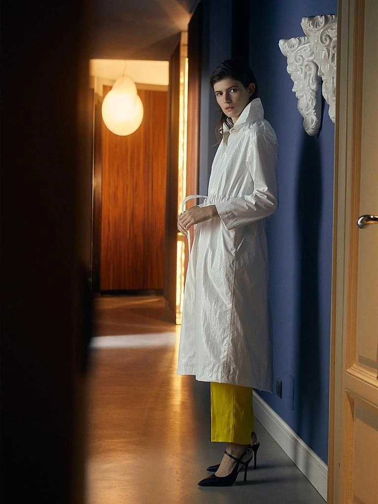 Jane Post Belted Slicker Coat 6