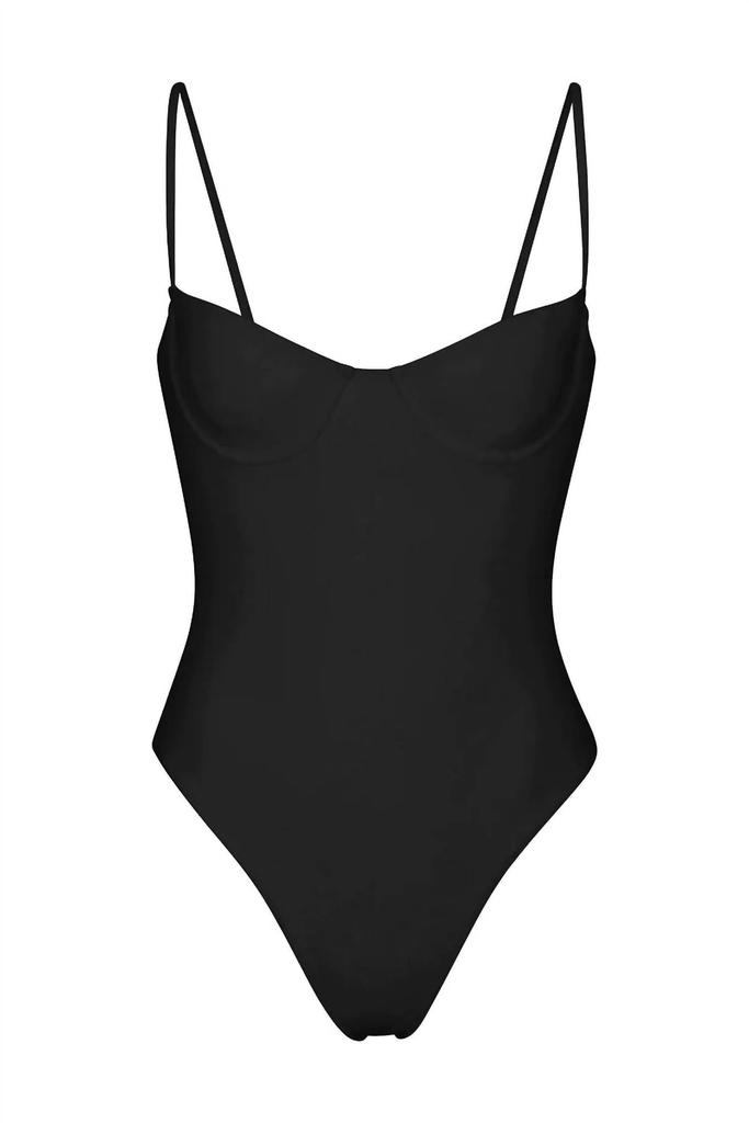 Anemos Women's The Balconette Underwire One Piece In Black