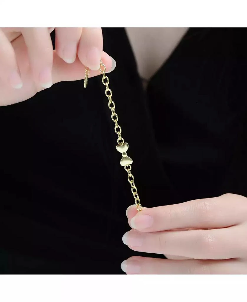 GiGiGirl 14K Gold Plated with Link Chain Bow Design Bracelet 4