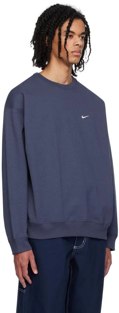 NIKE Navy Solo Swoosh Sweatshirt 2