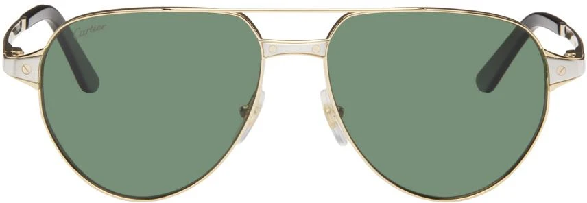 Cartier Gold 'Santos de Cartier' Sunglasses 1