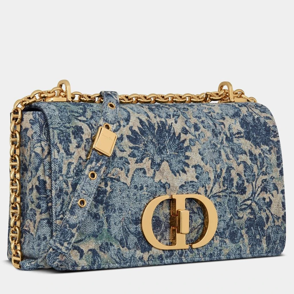 Dior Christian Dior Blue Brocart Medium Dior Caro Bag 3