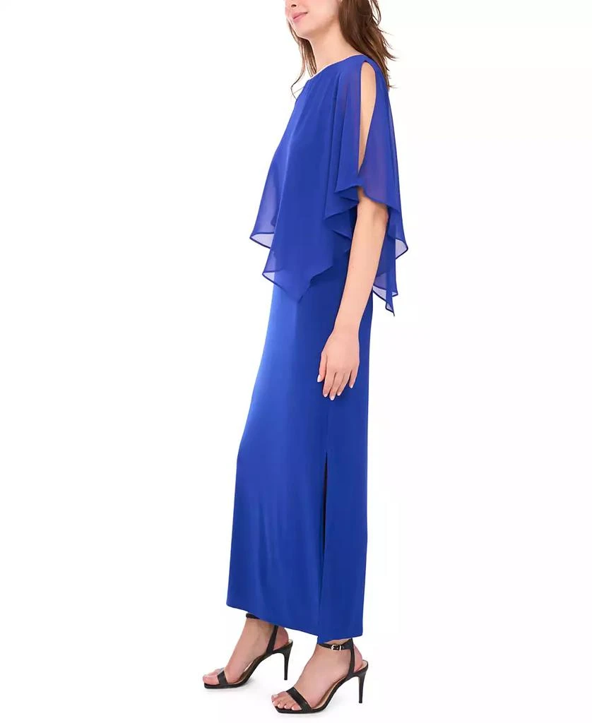 One Shoulder Msk Dresses Amazon Women's X Back Overlay Maxi Dress  On Sale  Now With Up