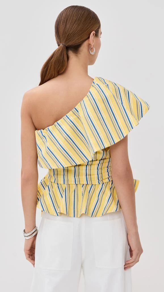 STELLA JEAN One Shoulder Striped Top 3