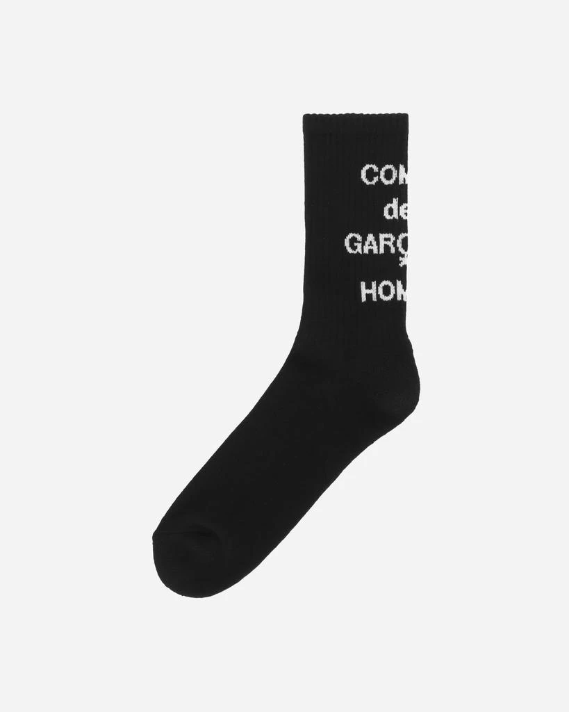 Comme des Garcons Logo Socks Black 2