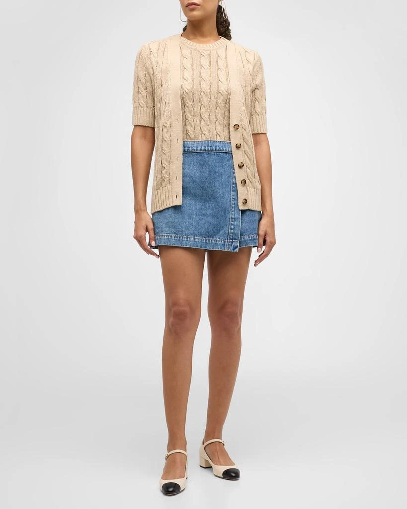 VERONICA BEARD Diaz Denim Skort 4