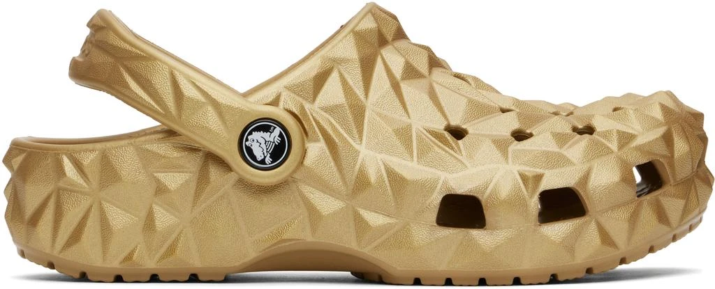 Crocs Gold Classic Metallic Geometric Clogs 1