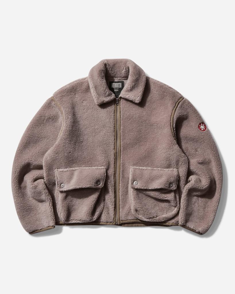 Cav Empt Men's Collared Boa Zip Up Jacket Khaki