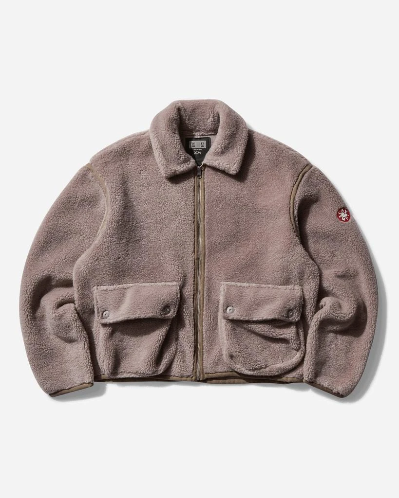 Cav Empt Men's Collared Boa Zip Up Jacket Khaki 1