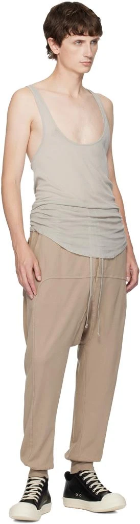 Rick Owens Taupe Concordians Drawstring Sweatpants 4