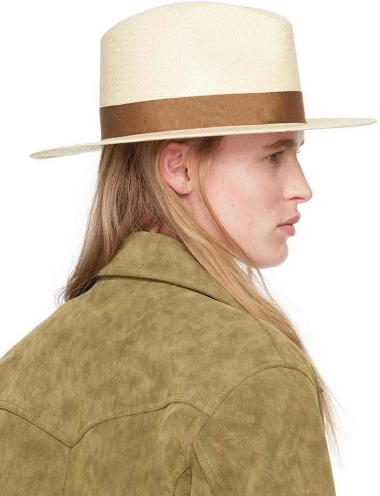 Rag & Bone Beige Straw Panama Hat 3