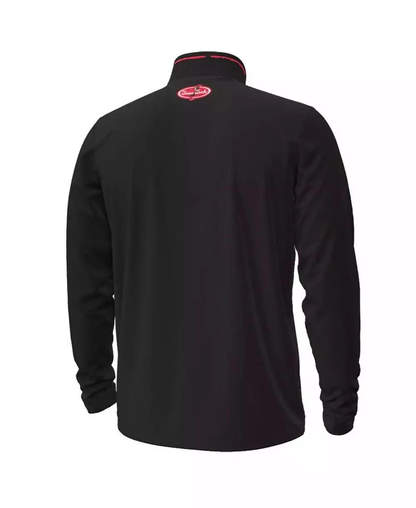 Under Armour Men's Black Texas Tech Red Raiders Throwback Cursive Quarter-Zip Pullover Sweatshirt 2