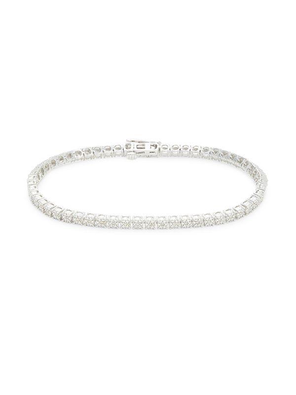 Effy ENY Sterling Silver & 0.25 TCW Diamond Tennis Bracelet