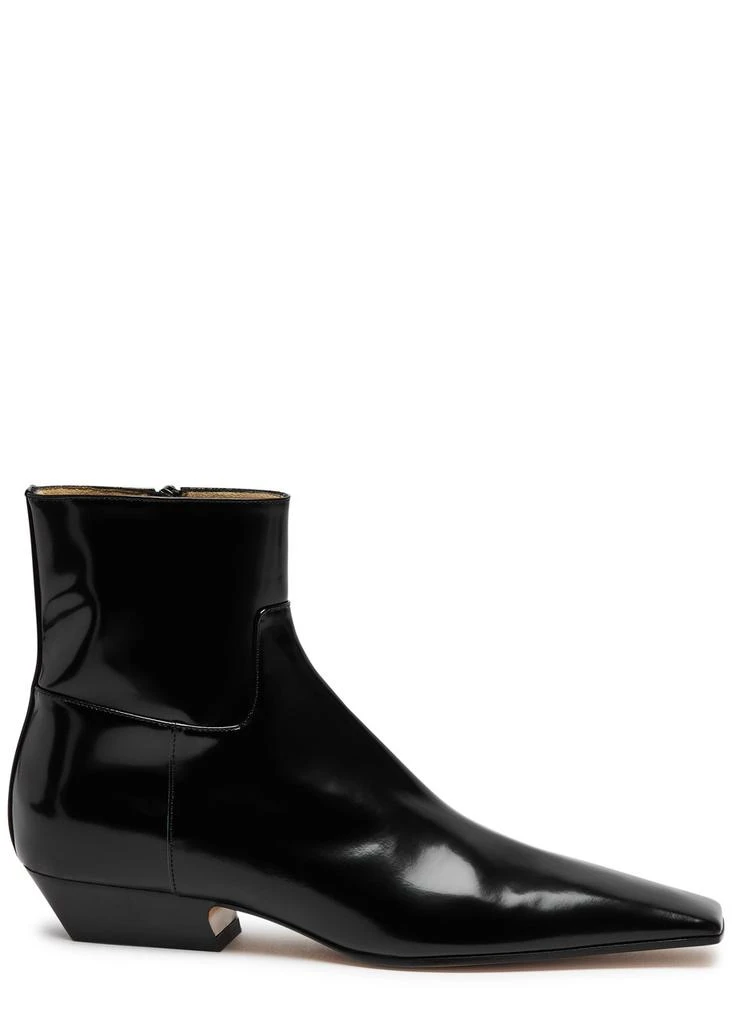 Khaite Marfa 30 leather ankle boots 1