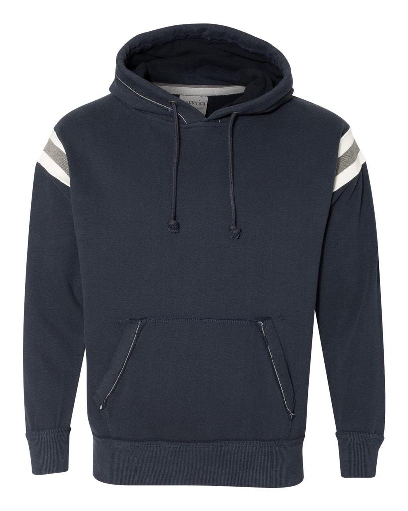 J America Men's Vintage Athletic Hooded Sweatshirt