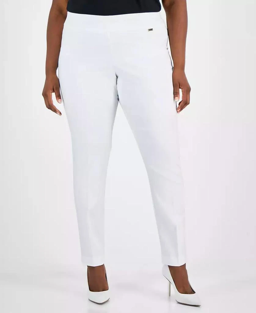 INC International Plus Size Bengaline Skinny Pants, Created for Macy's 4