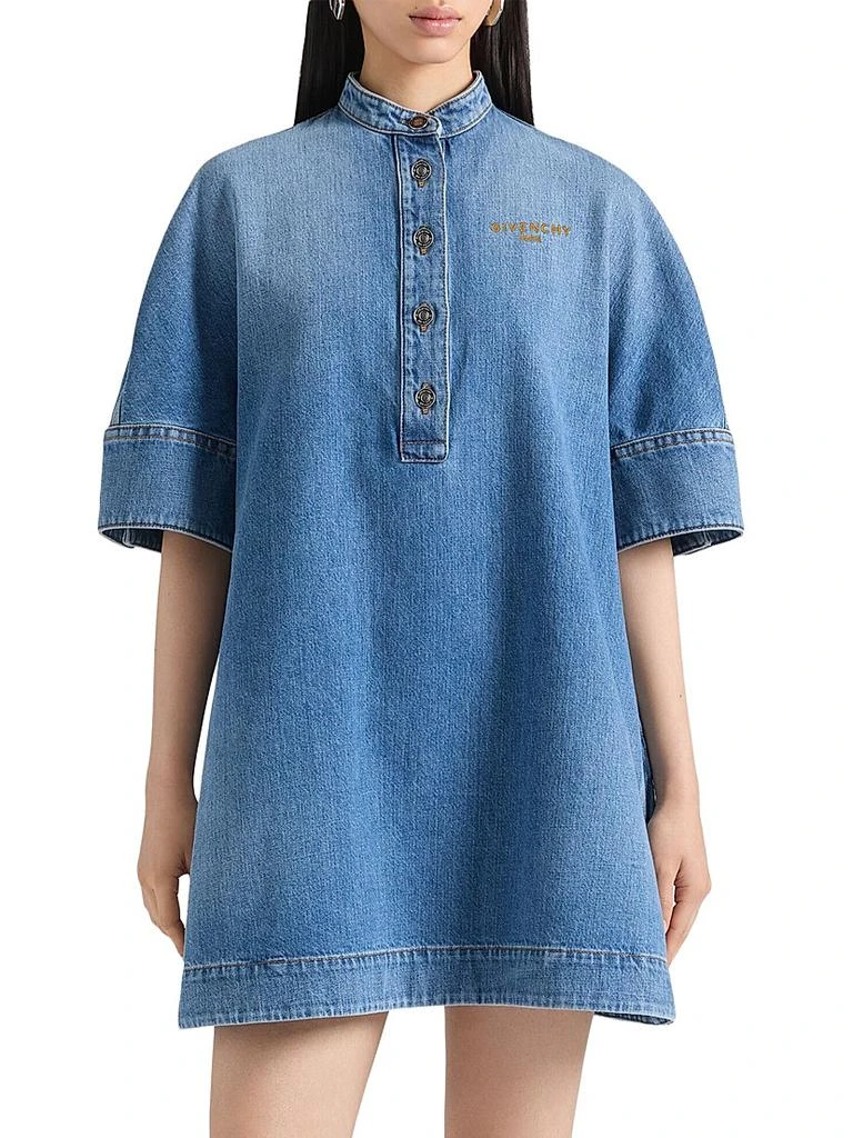 Givenchy Shirt Dress in Washed Denim 3