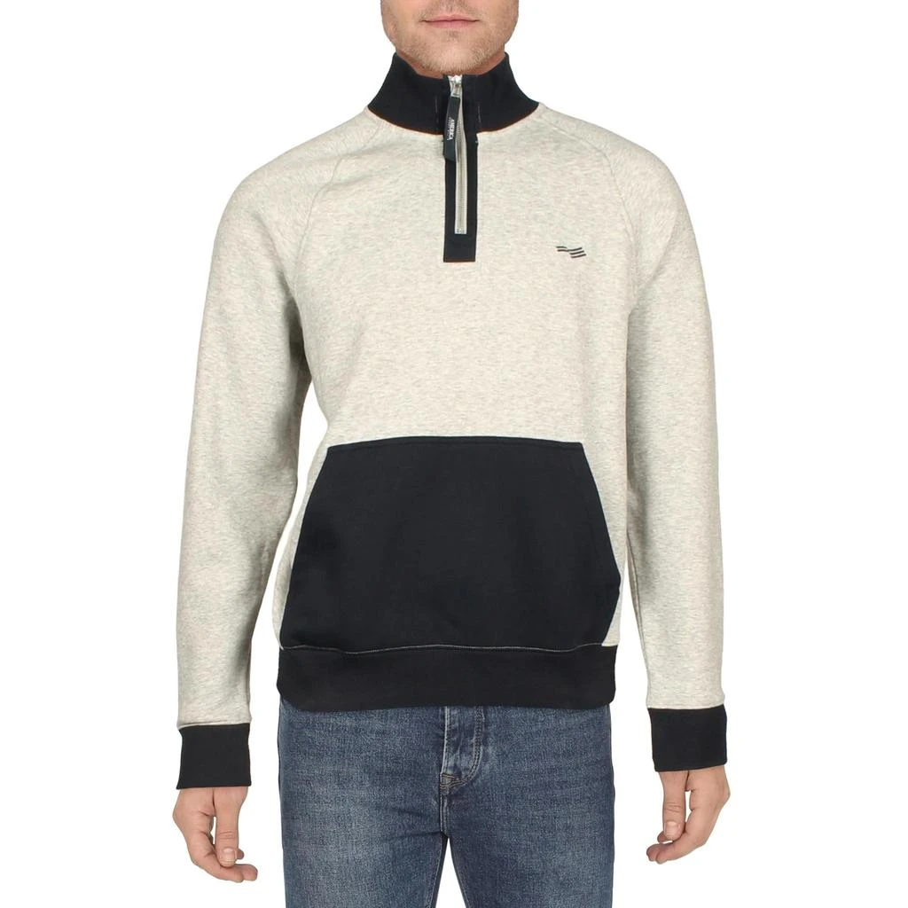 Perry Ellis Mens Neck Zip Pullover Sweatshirt 2
