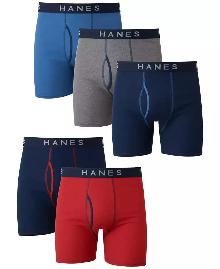 Hanes Men's Ultimate 5pk. Ringer Boxer Briefs 3