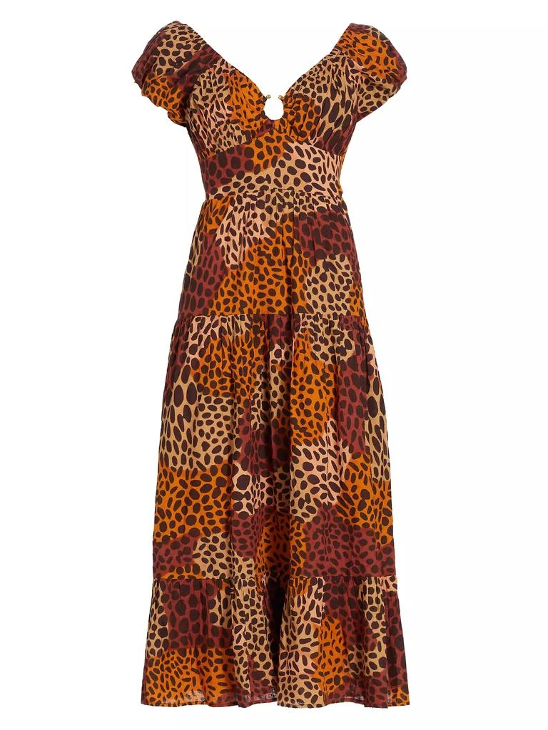 Love The Label Jane Abstract Cotton Midi Dress 1