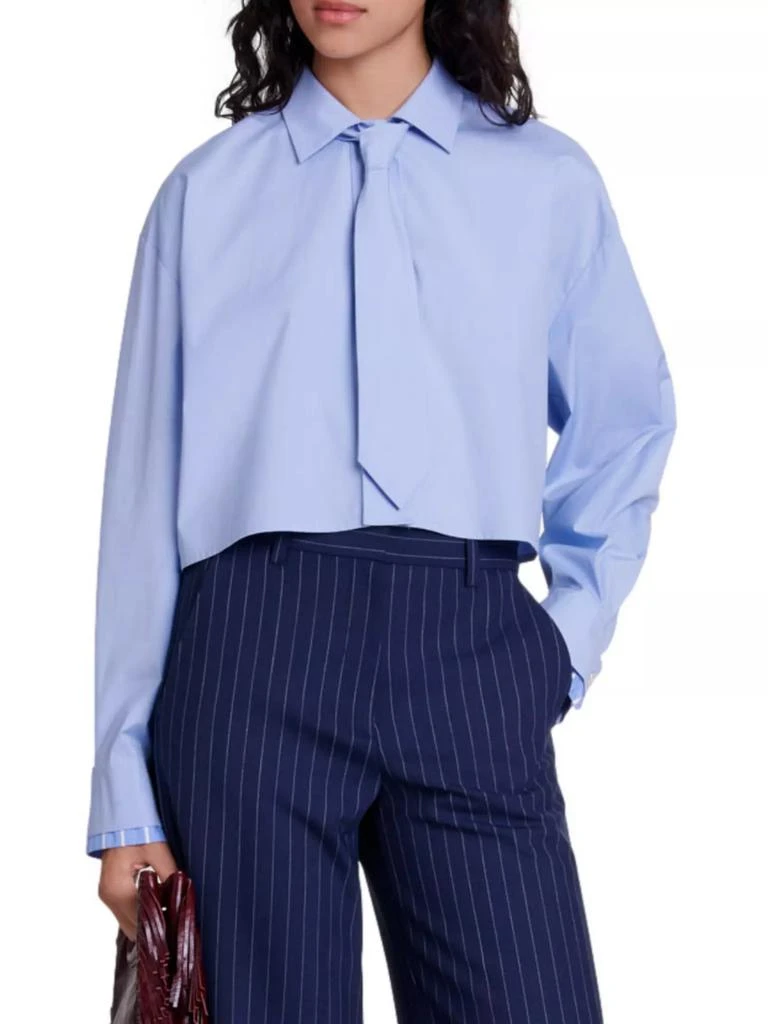 Maje Shirt with Removable Tie 2