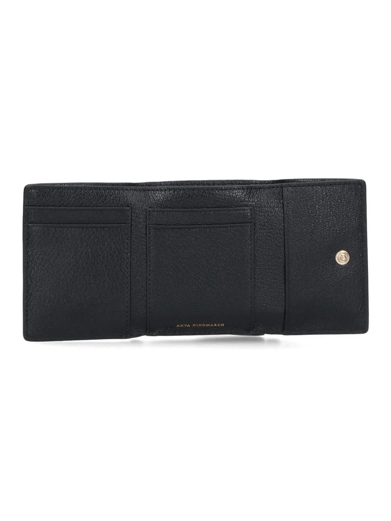 Anya Hindmarch "Eyes" Tri-Fold Wallet – Black 2
