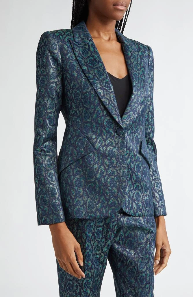 L
Agence Chamberlain Animal Print Blazer 5