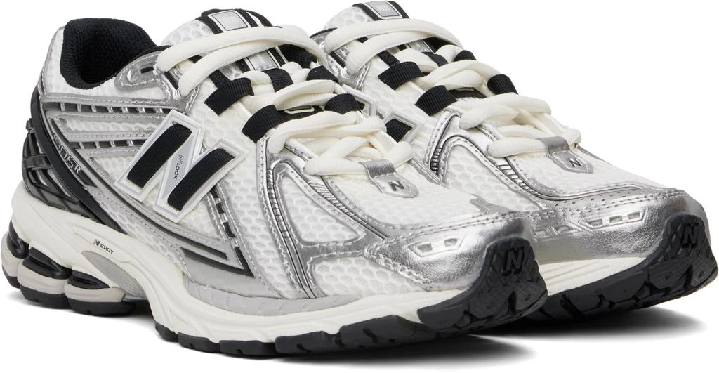 New Balance White & Silver 1906R Sneakers 4