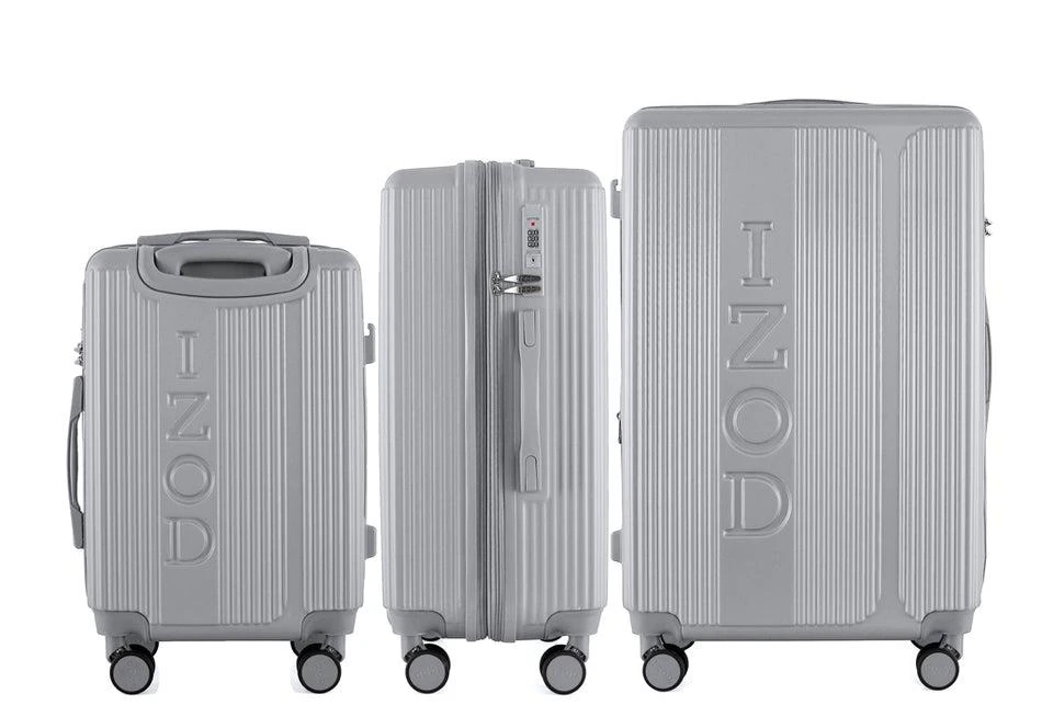 IZOD IZOD Hyman Expandable ABS Hard shell Lightweight 3 Piece Luggage Set 4