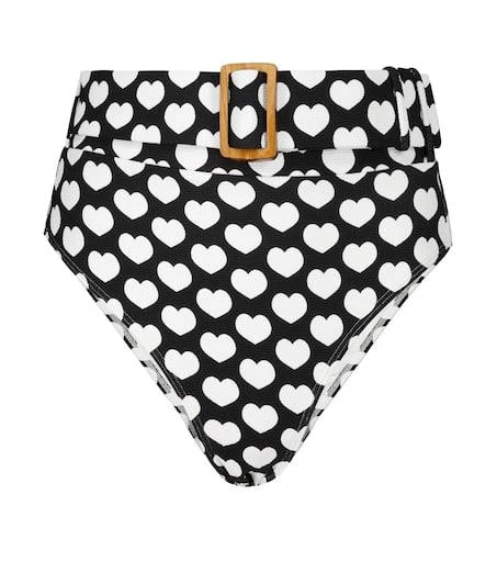 Alexandra Miro Ursula heart-print bikini bottoms 1