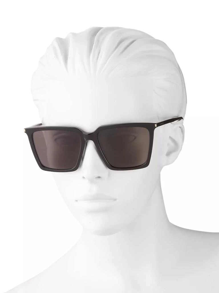 Yves Saint Laurent Corner Angle 56MM Square Sunglasses 4